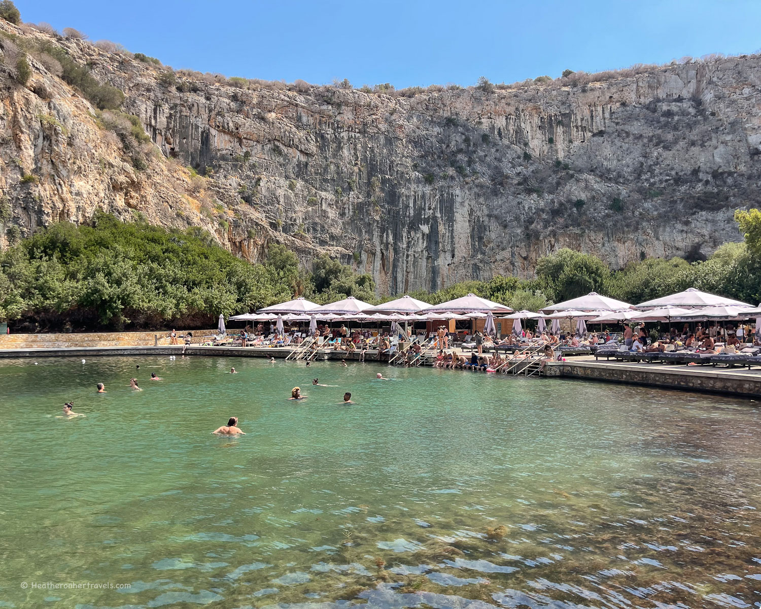 Lake Vouliagmeni near Athens © Heatheronhertravels.com