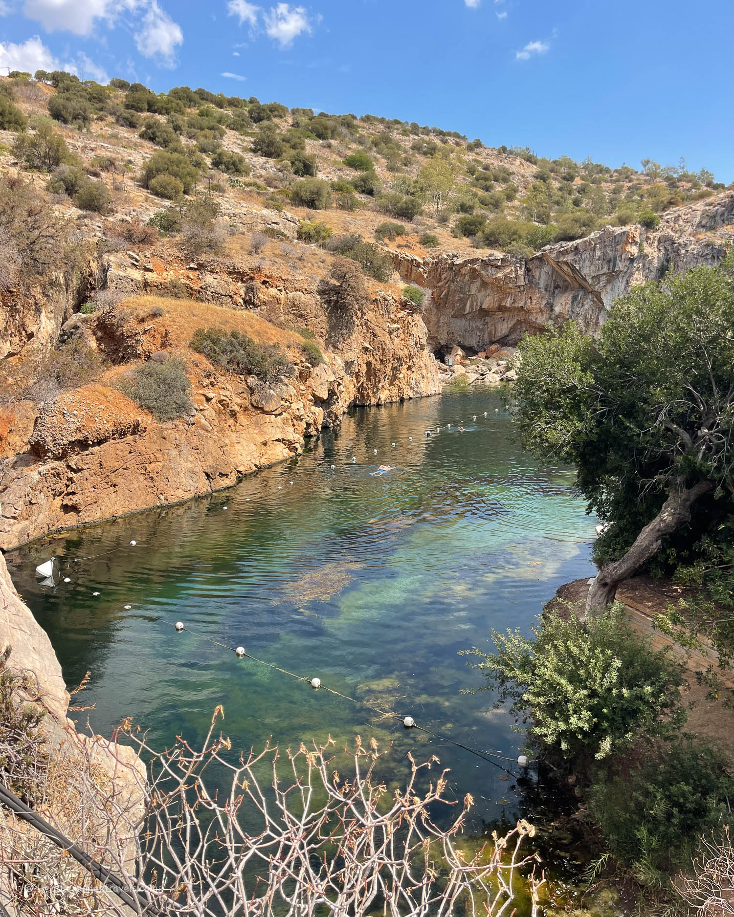 Lake Vouliagmeni on the Athenian Riviera © Heatheronhertravels.com