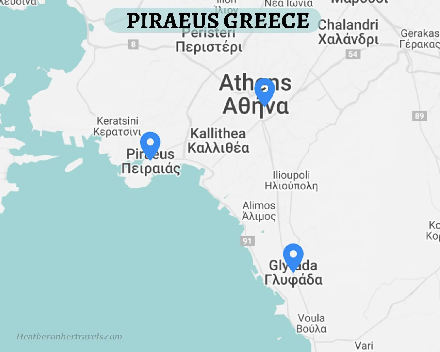 Piraeus Location map