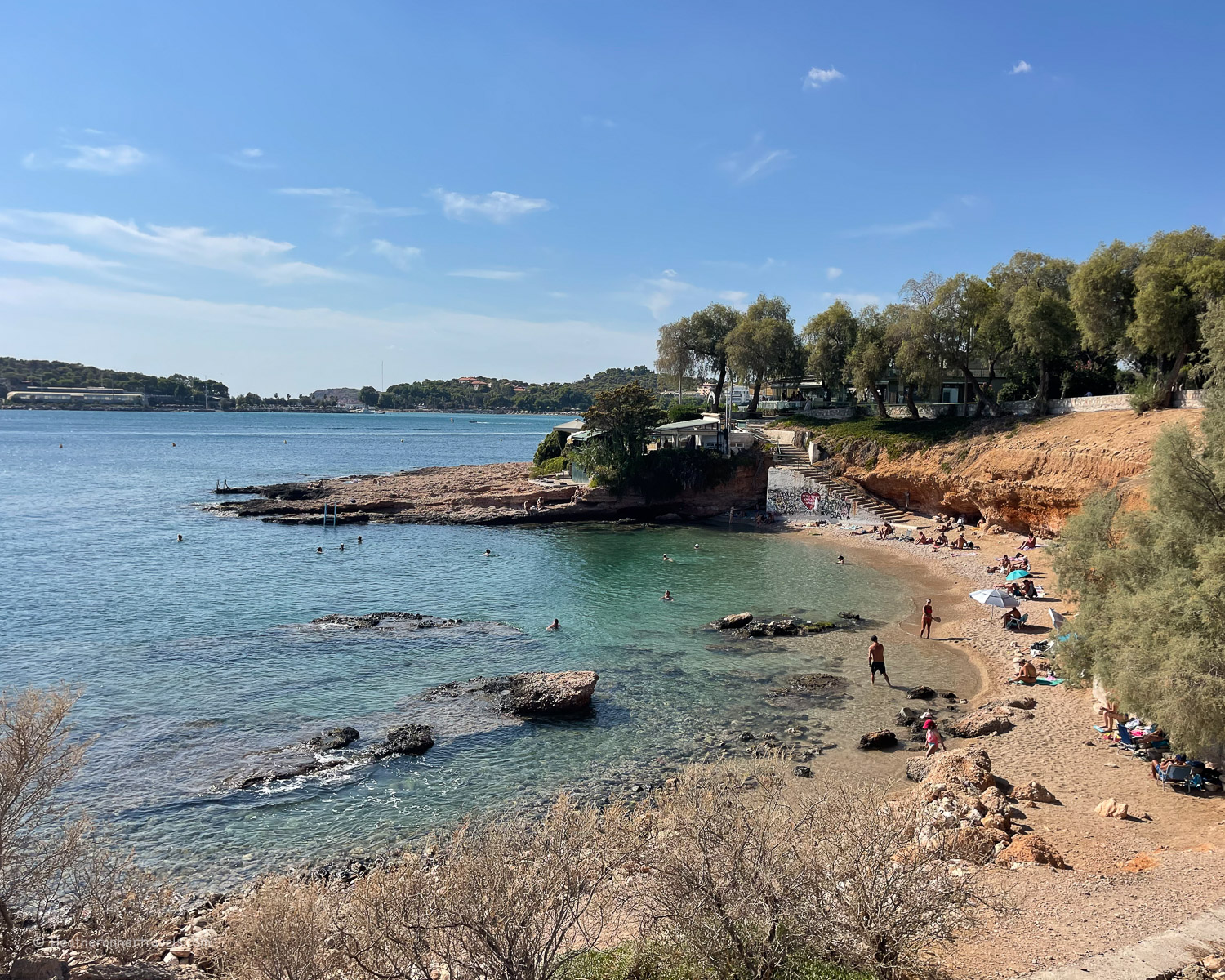 Bay near Vouliagmeni Lake Athens Riviera © Heatheronhertravels.com
