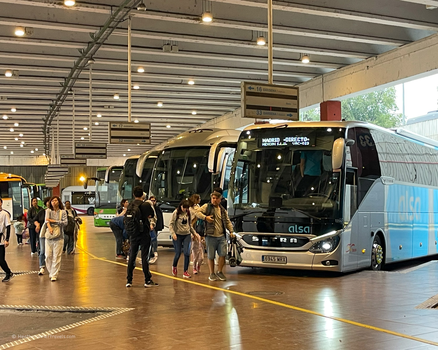 Bus station at Toledo Spain © Heatheronhertravels.com