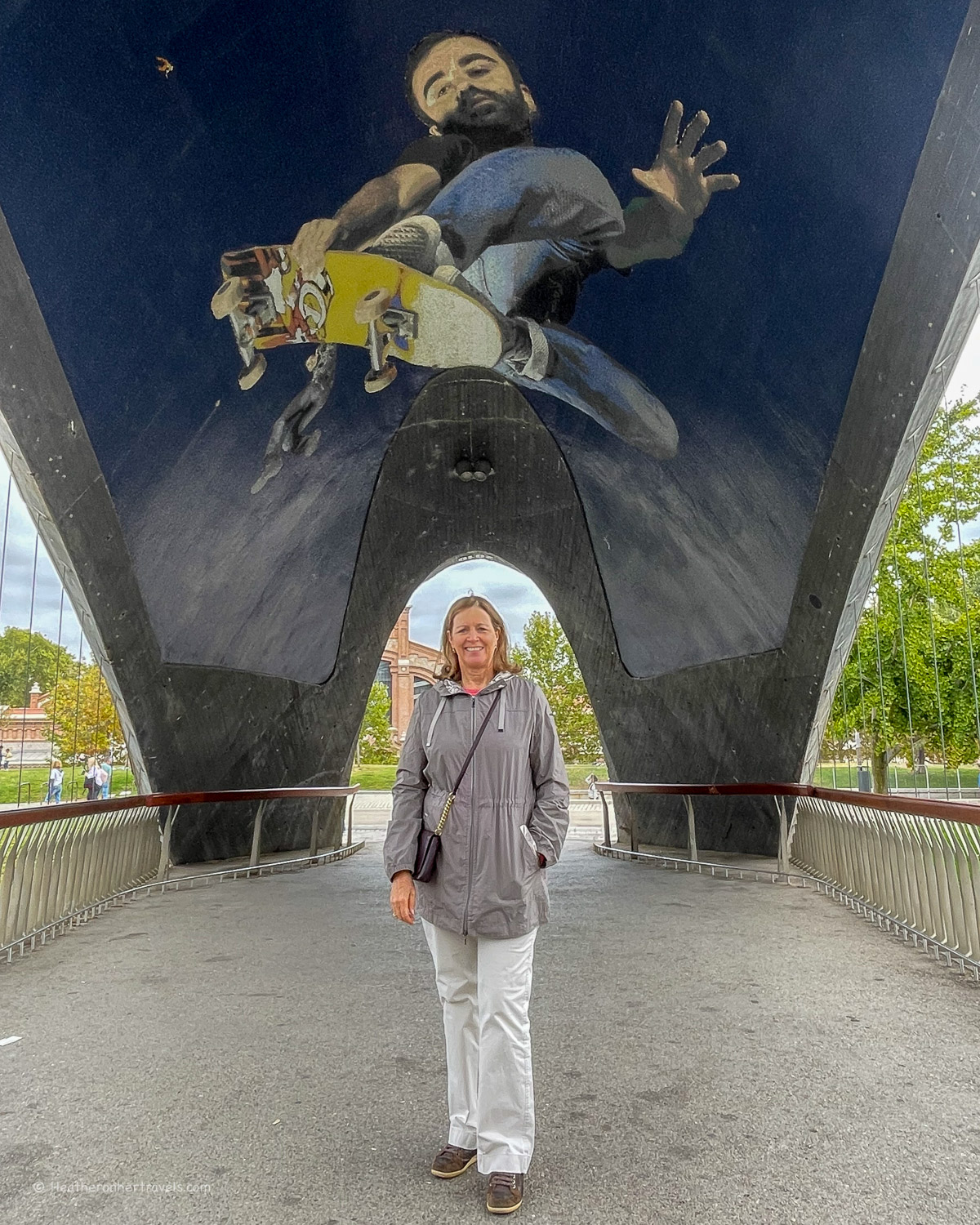 Puente Cascara del Matadero footbridge Madrid © Heatheronhertravels.com