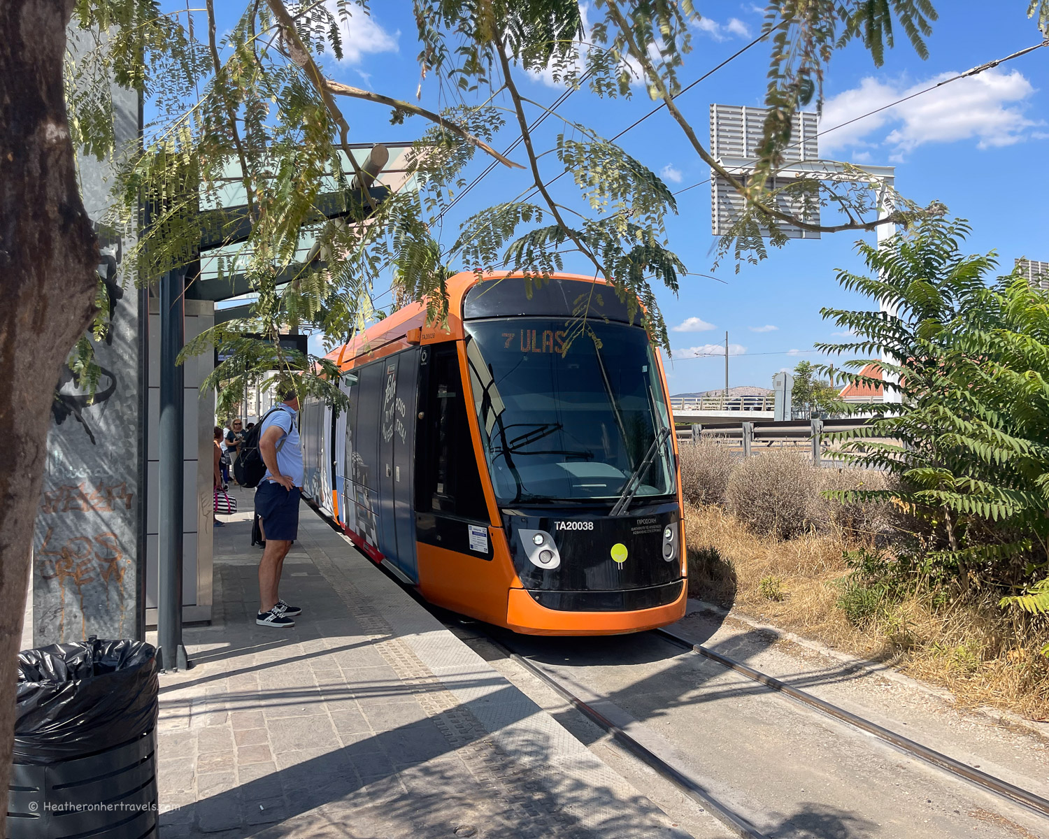 Tram on the Athenian Riviera © Heatheronhertravels.com
